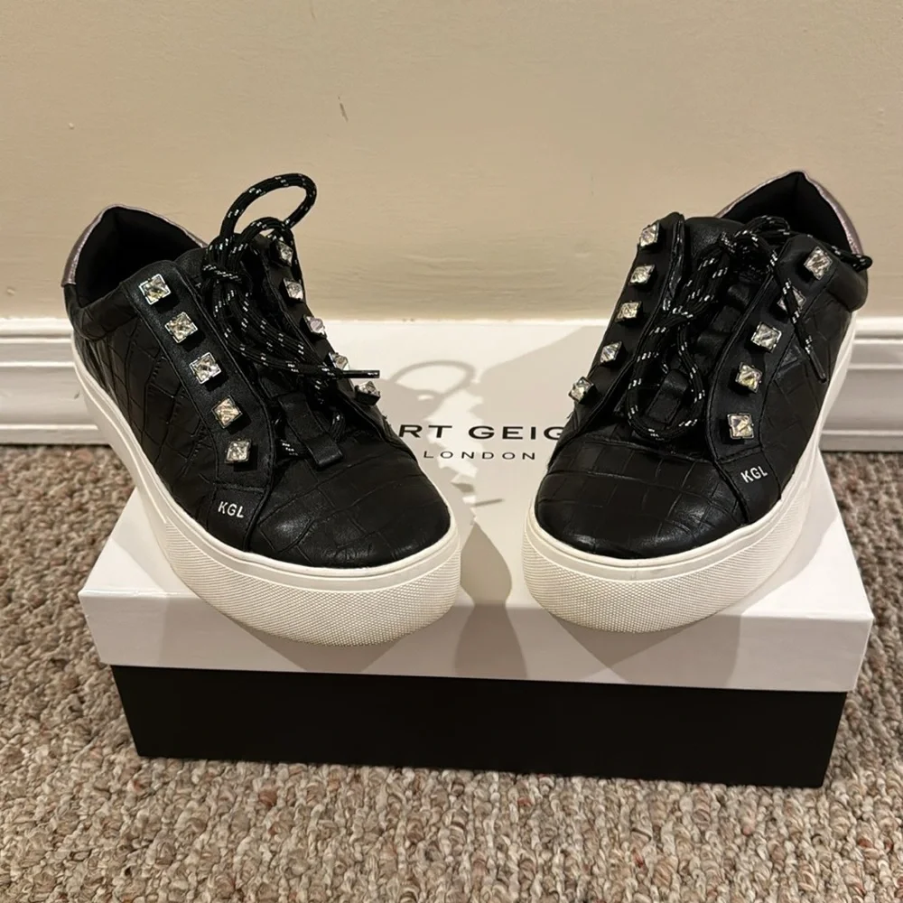 Kurt Geiger London- Women's Liviah Low Top Platform Sneakers, eur 38.5, US 8 - Picture 2 of 6